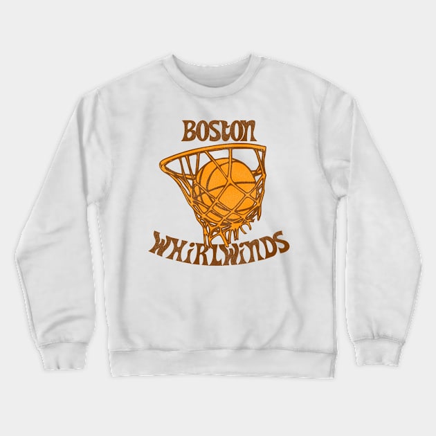 Defunct Boston Trojans / Boston Whirlwinds Basketball Team Crewneck Sweatshirt by Defunctland